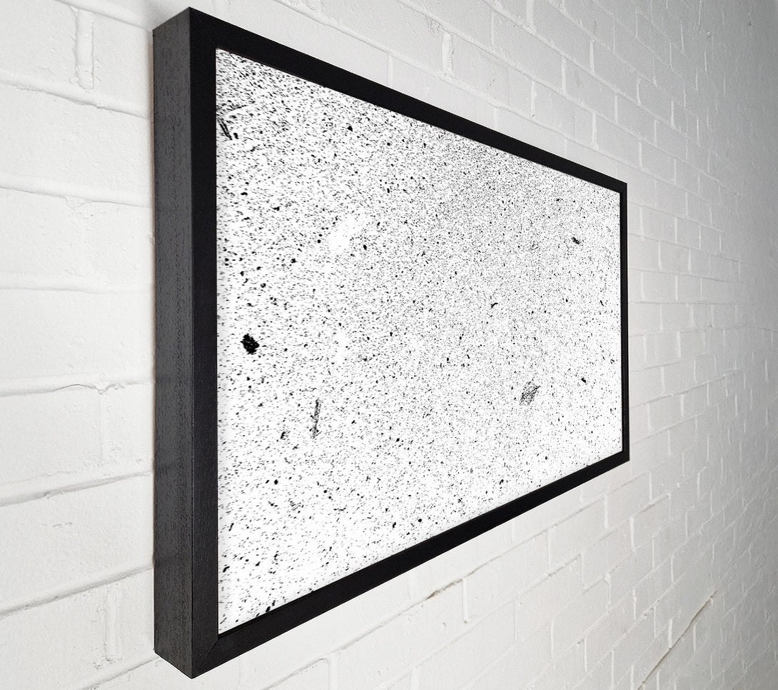  A Canvas Print of White Noise Specks Canvas Wall Art