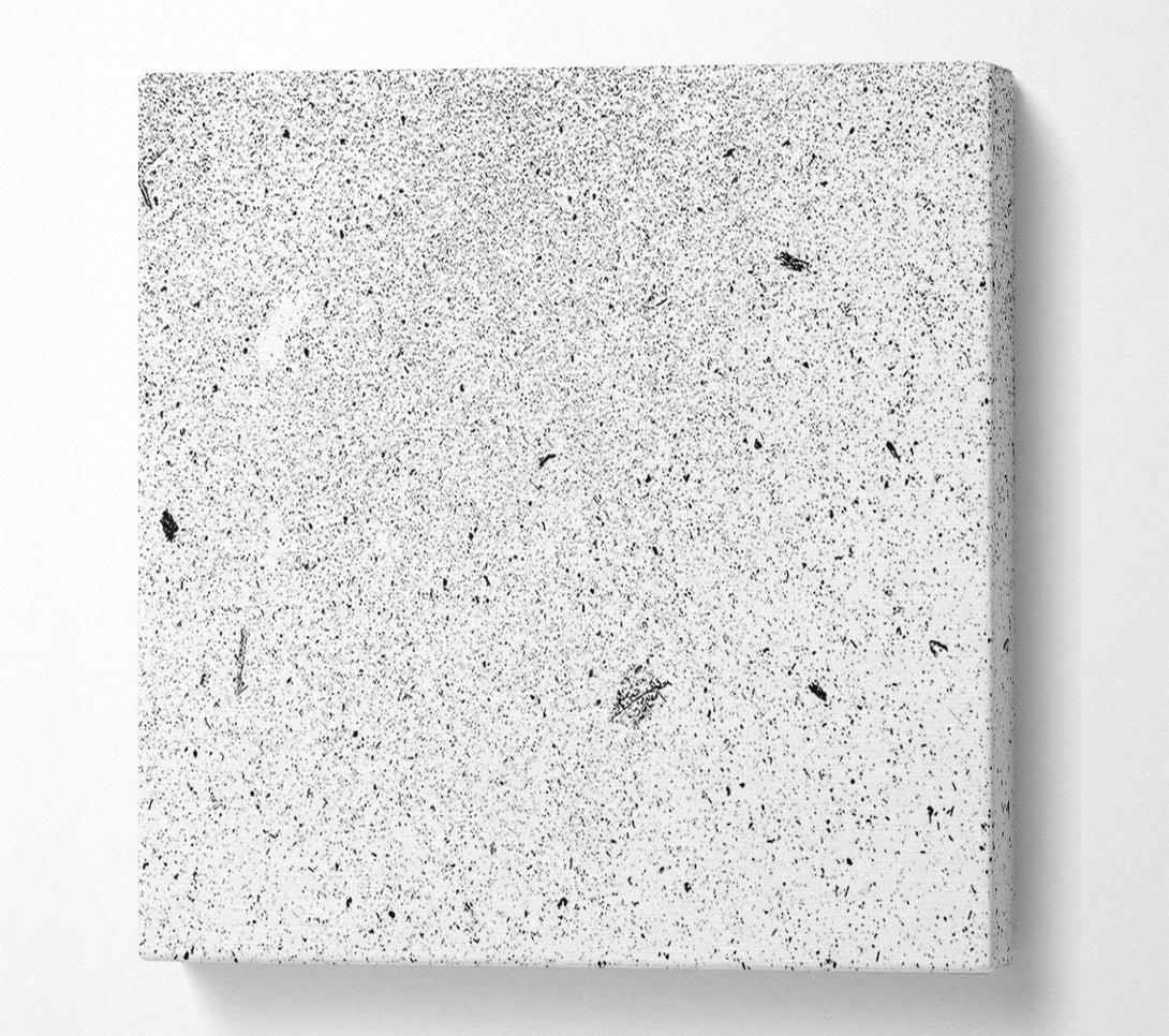  A Canvas Print of White Noise Specks Canvas Wall Art