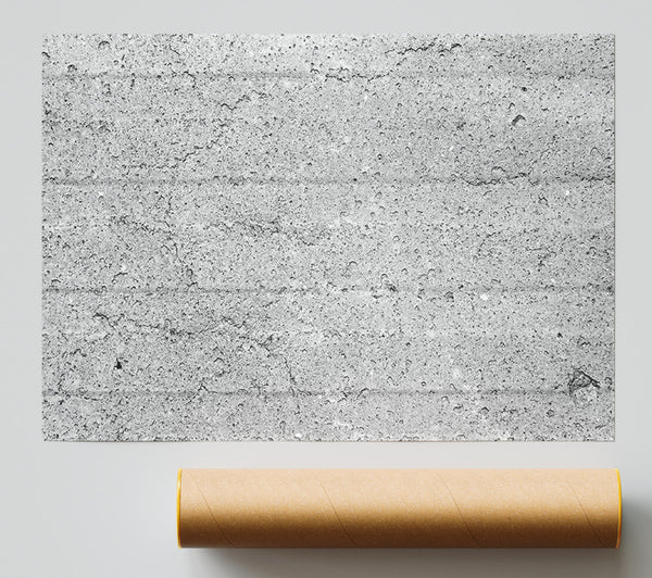 Grey Concrete Texture Print