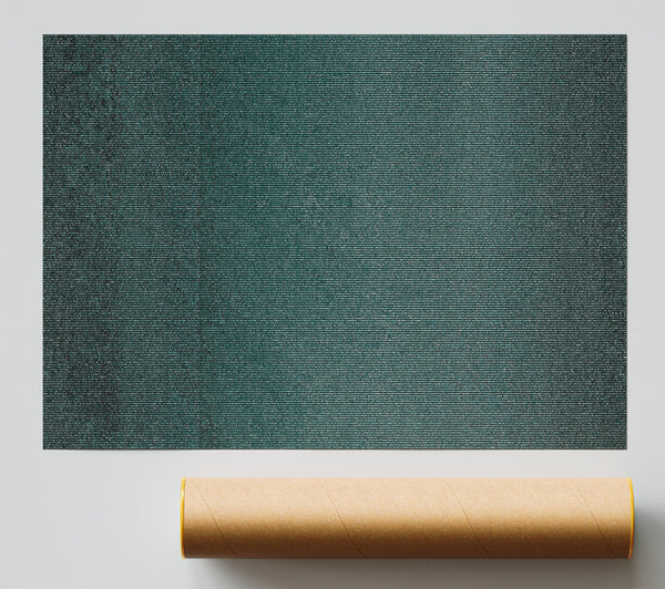 Teal Textured Lines Poster