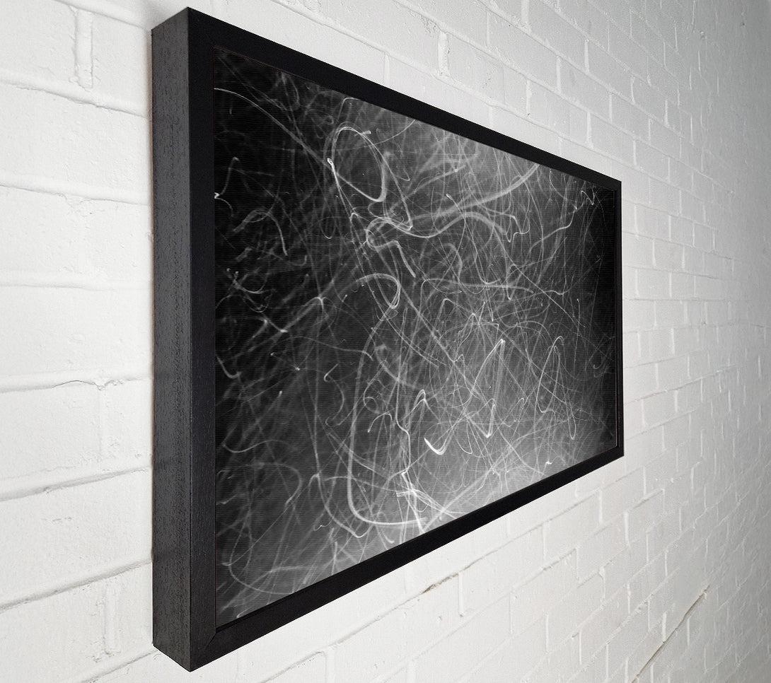  A Canvas Print of White Light Scribbles Canvas Art