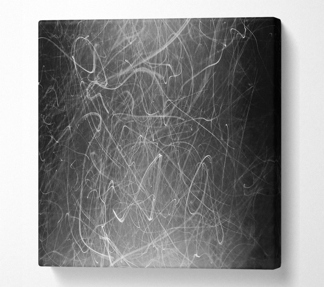  A Canvas Print of White Light Scribbles Canvas Art