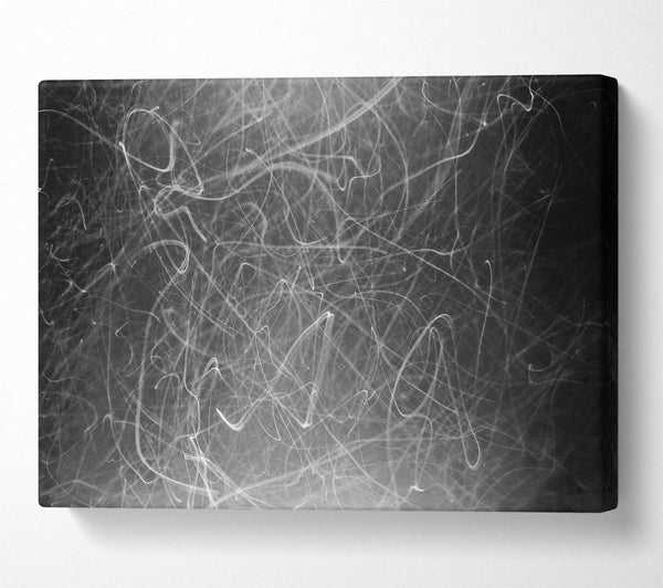  A Canvas Print of White Light Scribbles Canvas Art
