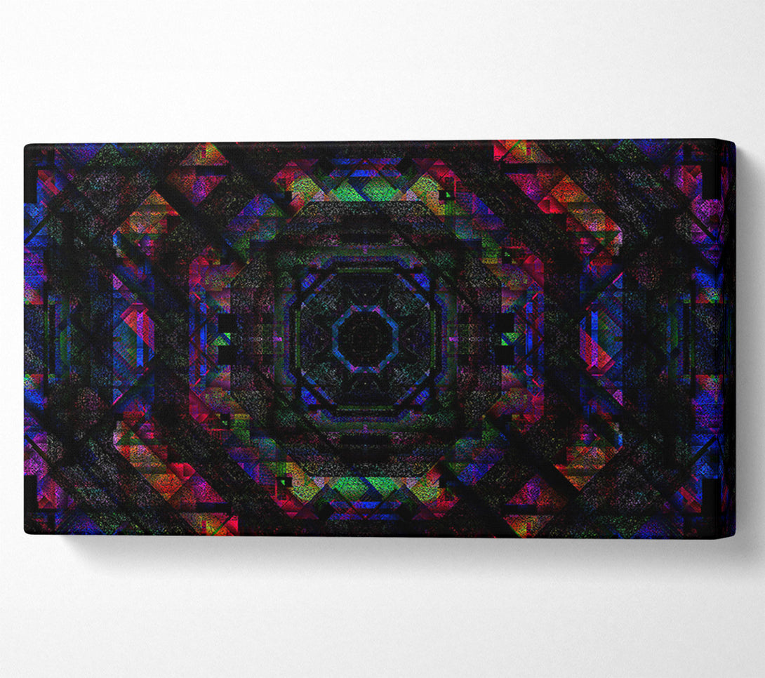  A Canvas Print of Indigo Geometric Dream Canvas Wall Art