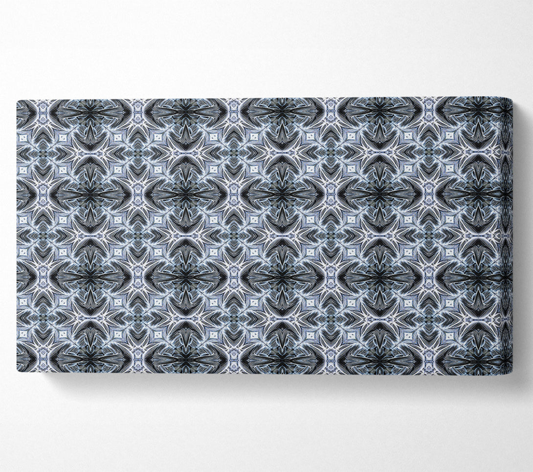  A Canvas Print of Silver Geometric Pattern Canvas Art