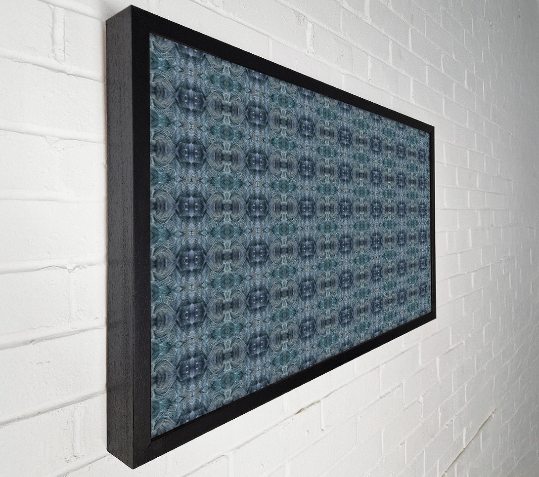  A Canvas Print of Teal Geometric Pattern Canvas Print