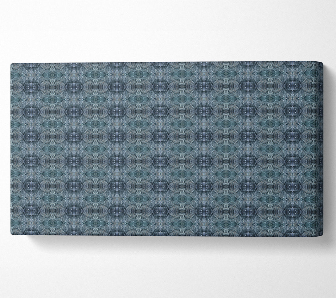  A Canvas Print of Teal Geometric Pattern Canvas Print