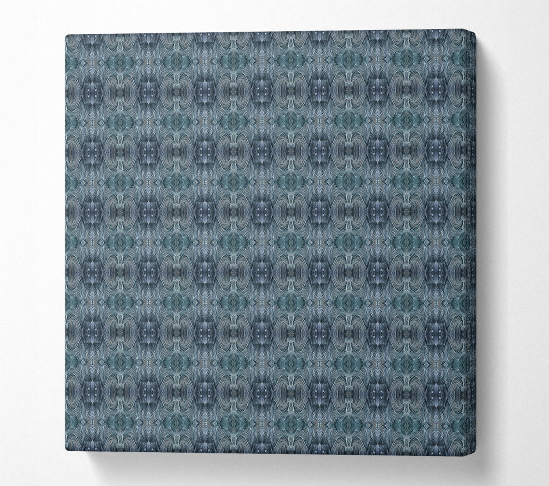  A Canvas Print of Teal Geometric Pattern Canvas Print