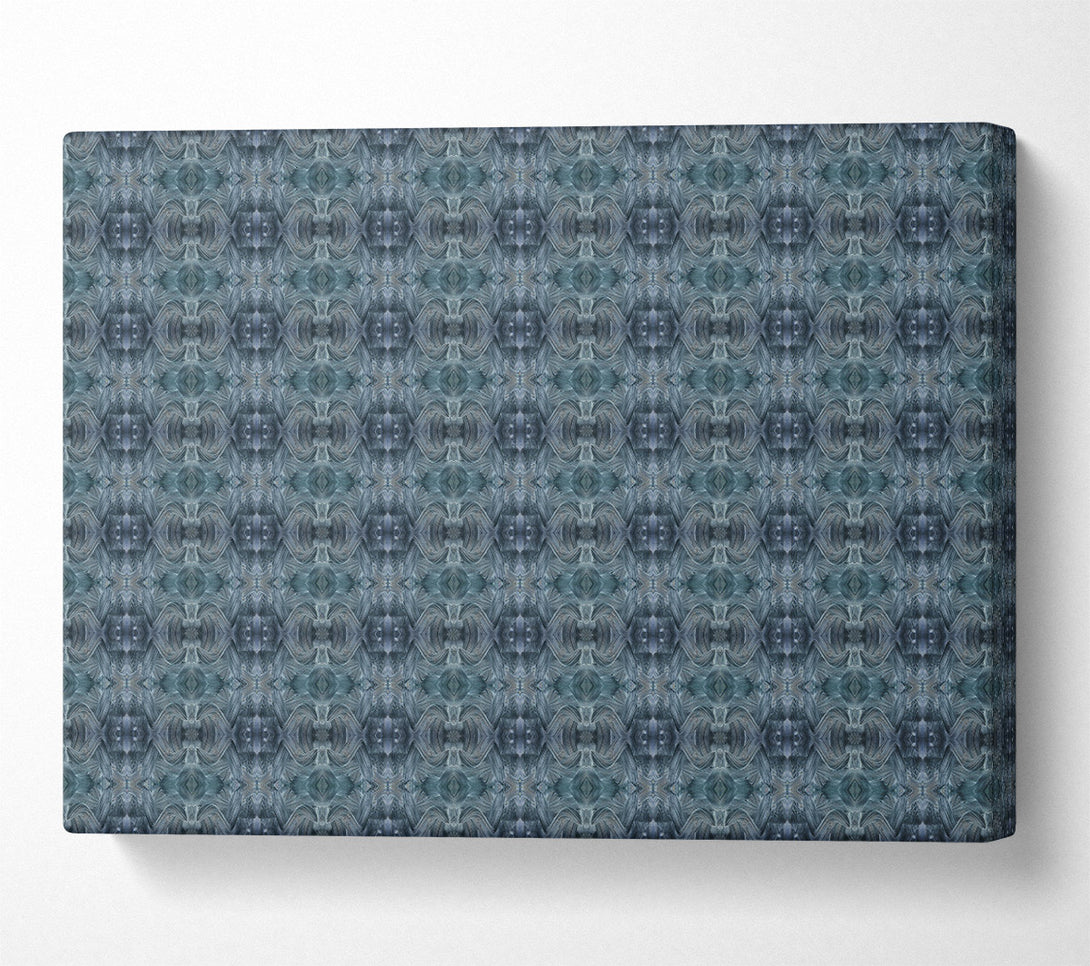  A Canvas Print of Teal Geometric Pattern Canvas Print