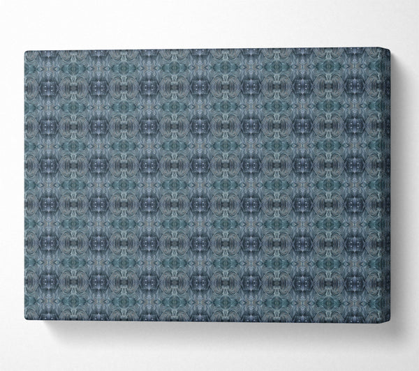  A Canvas Print of Teal Geometric Pattern Canvas Print