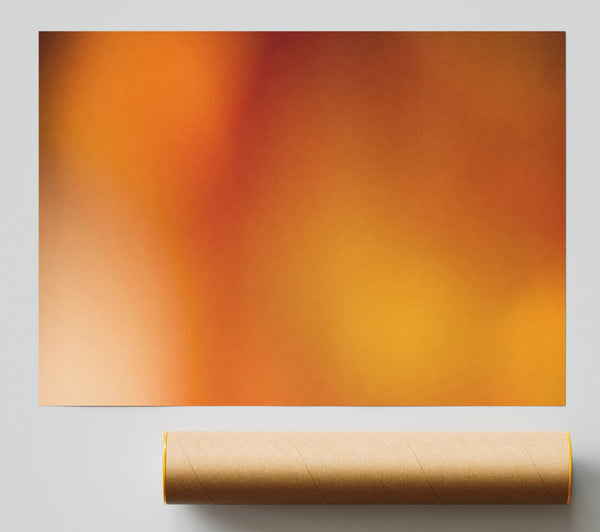 Golden Orange Hues Print