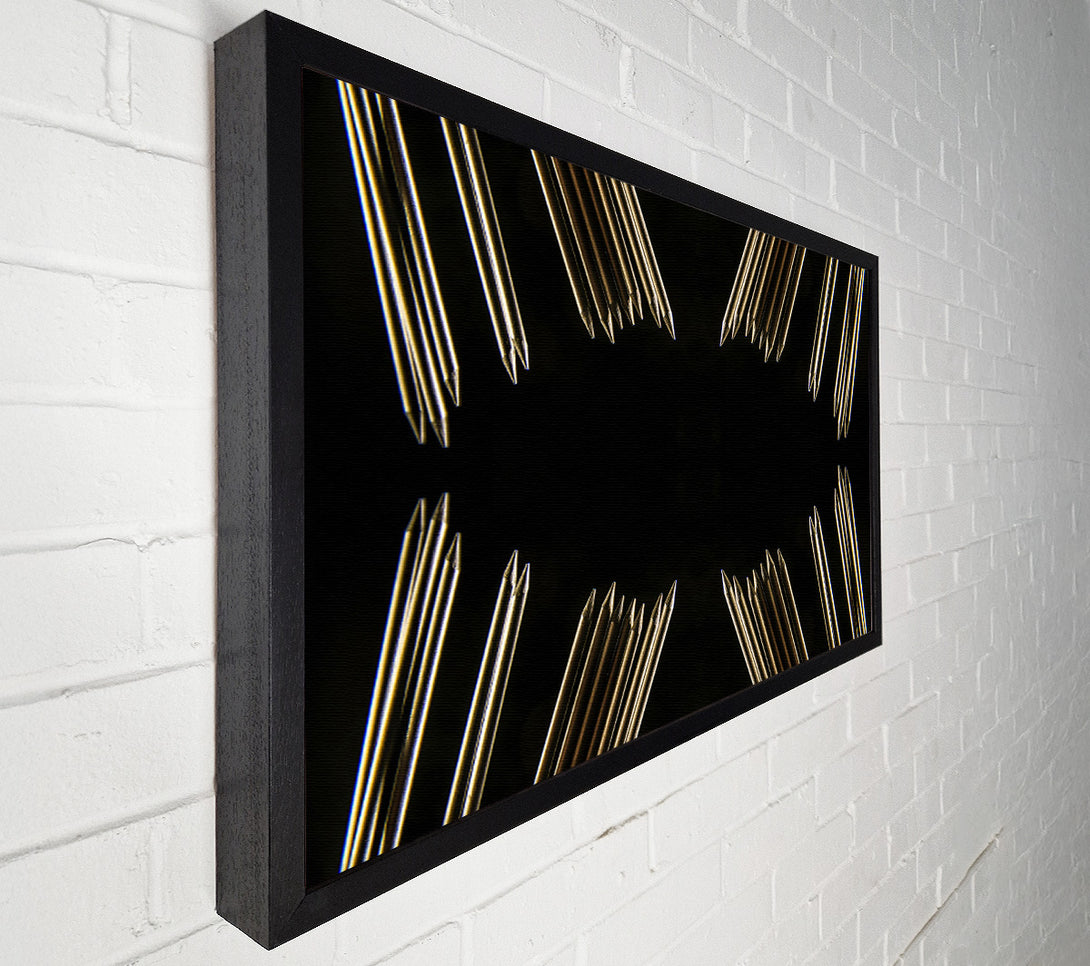  A Canvas Print of Golden Point Symmetry Canvas Art