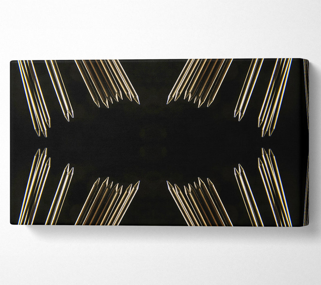  A Canvas Print of Golden Point Symmetry Canvas Art