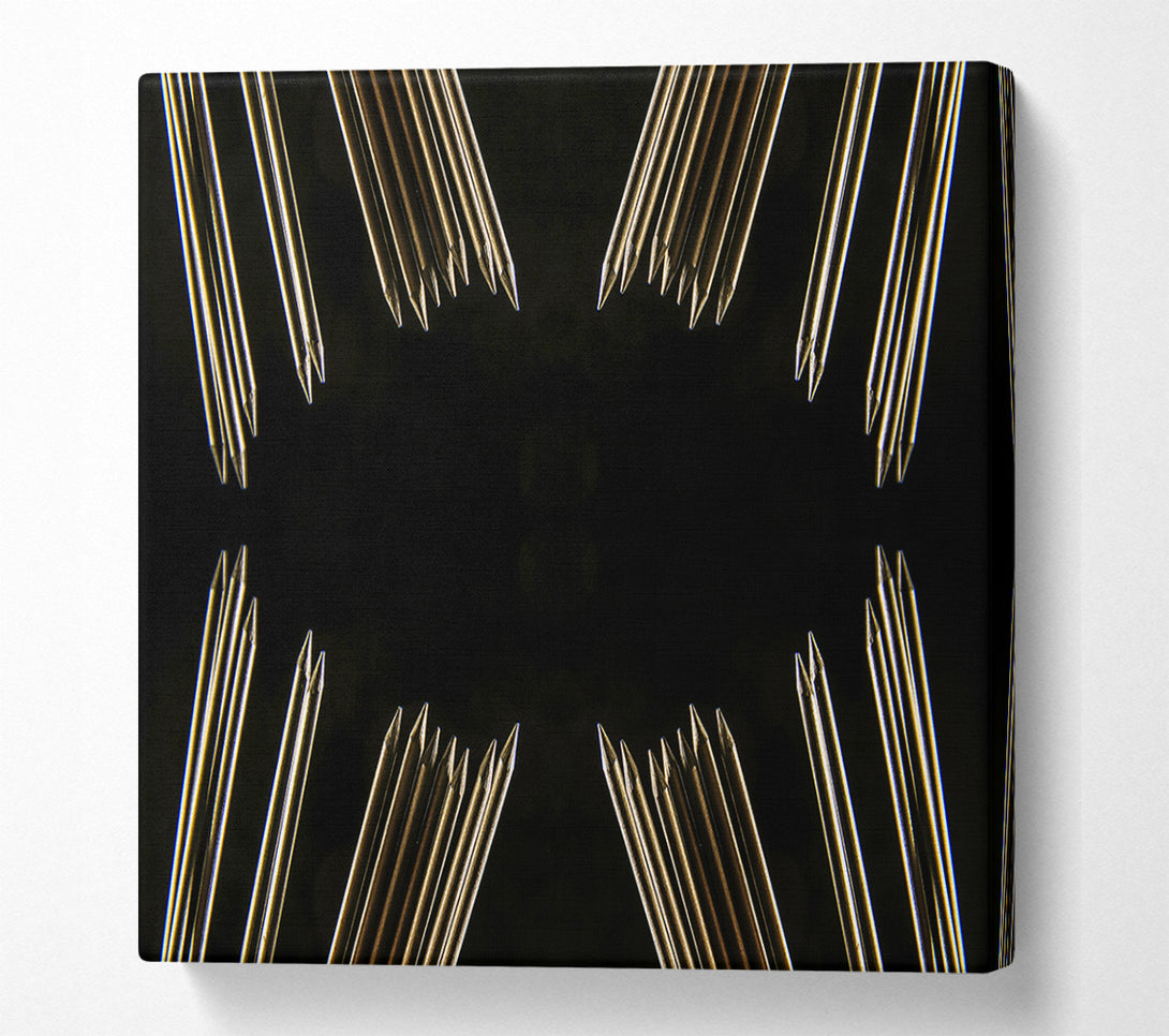  A Canvas Print of Golden Point Symmetry Canvas Art