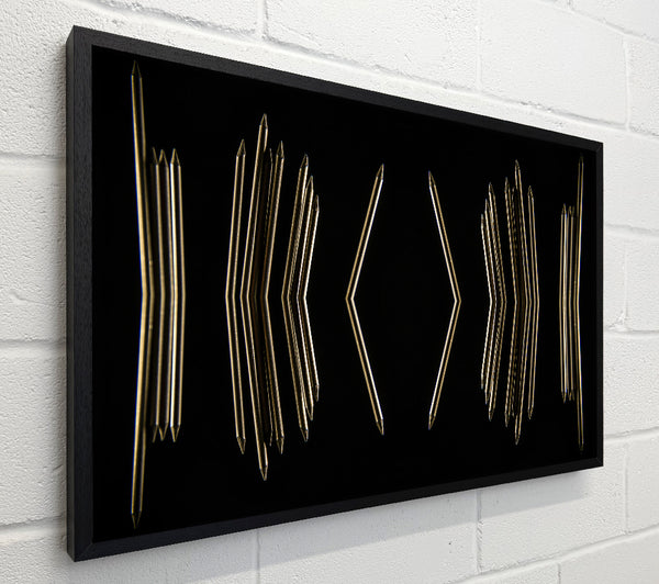 Golden V-Shaped Reflections
