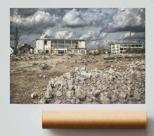 Grey Ruins Of Industry Giclee Print
