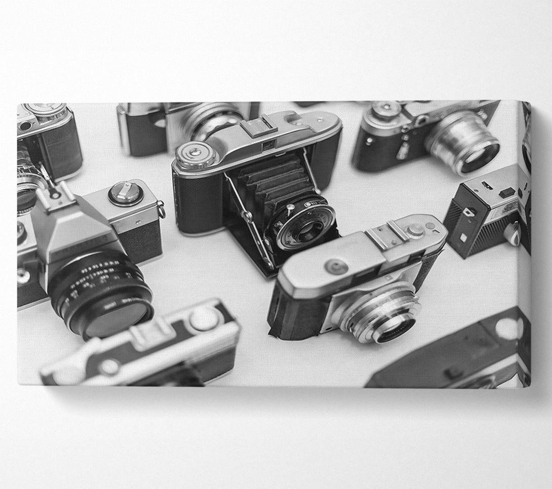  A Canvas Print of Silver Lens Reflections Canvas Print