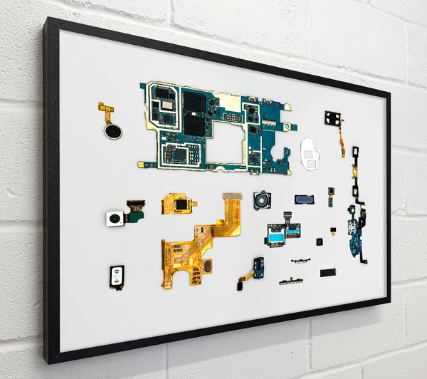 Blue Circuit Board Symphony