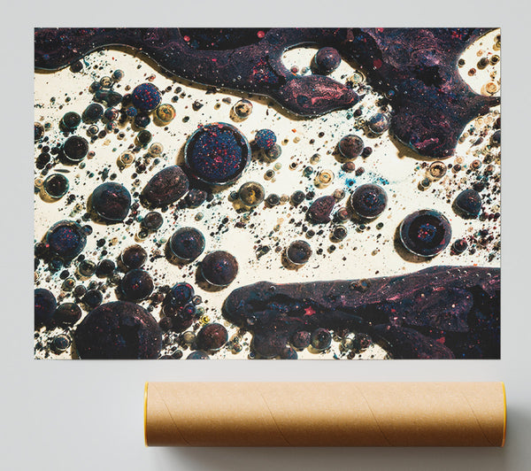 Purple Cosmic Bubbles Poster