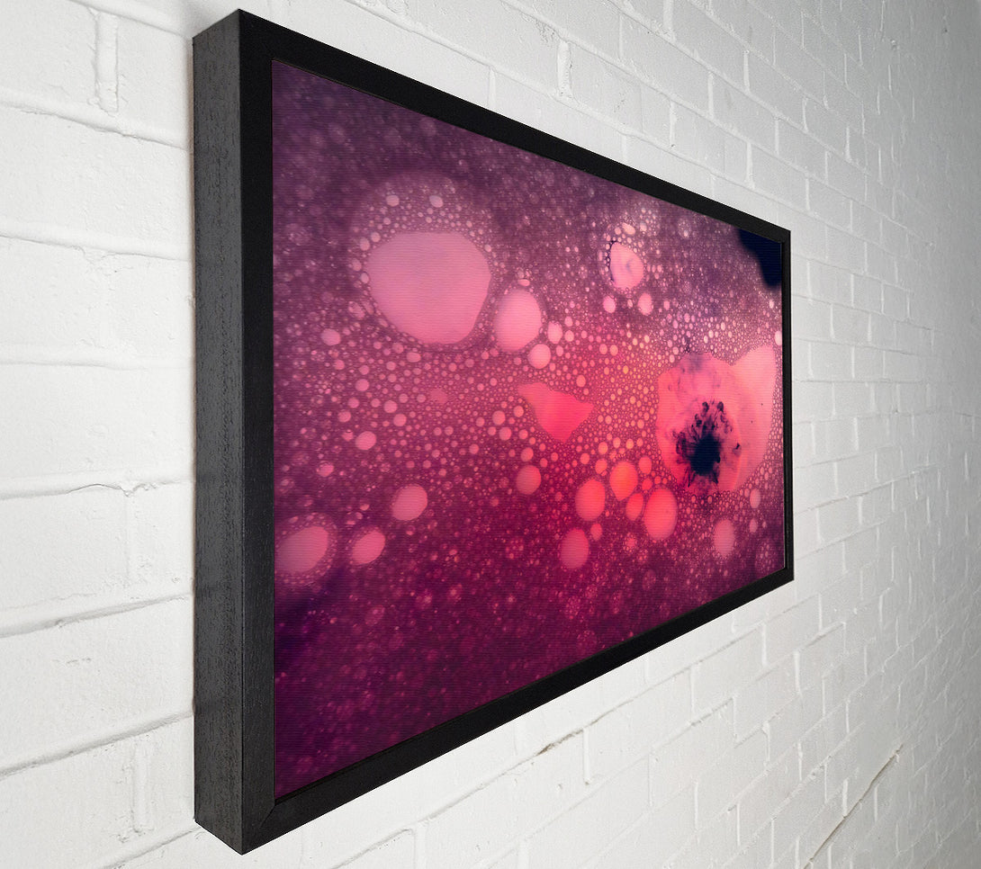  A Canvas Print of Crimson Bubble Burst Canvas Print