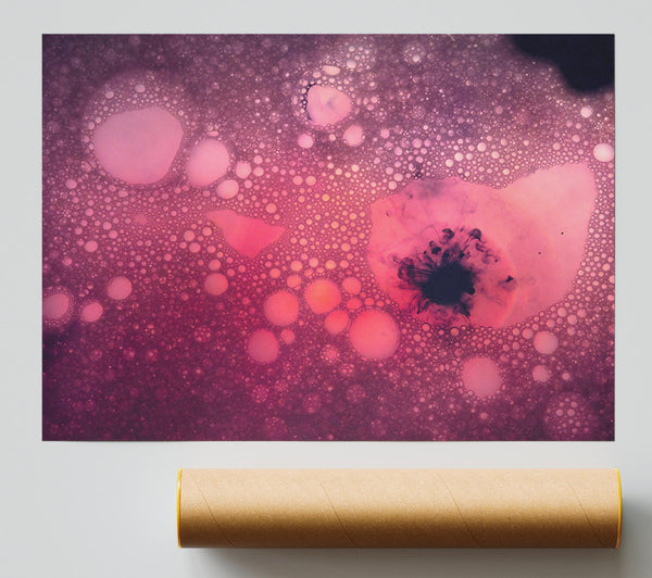 Crimson Bubble Burst Giclee Print