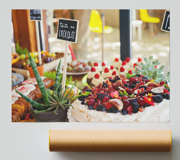 Red Berry Pavlova Feast Print