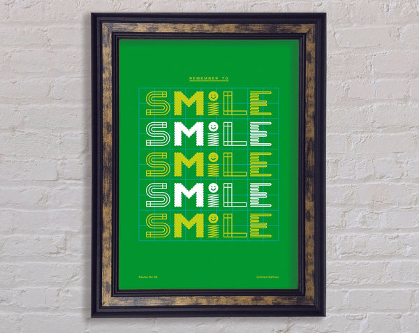 Smile Smile Smile Smile Smile Framed Print