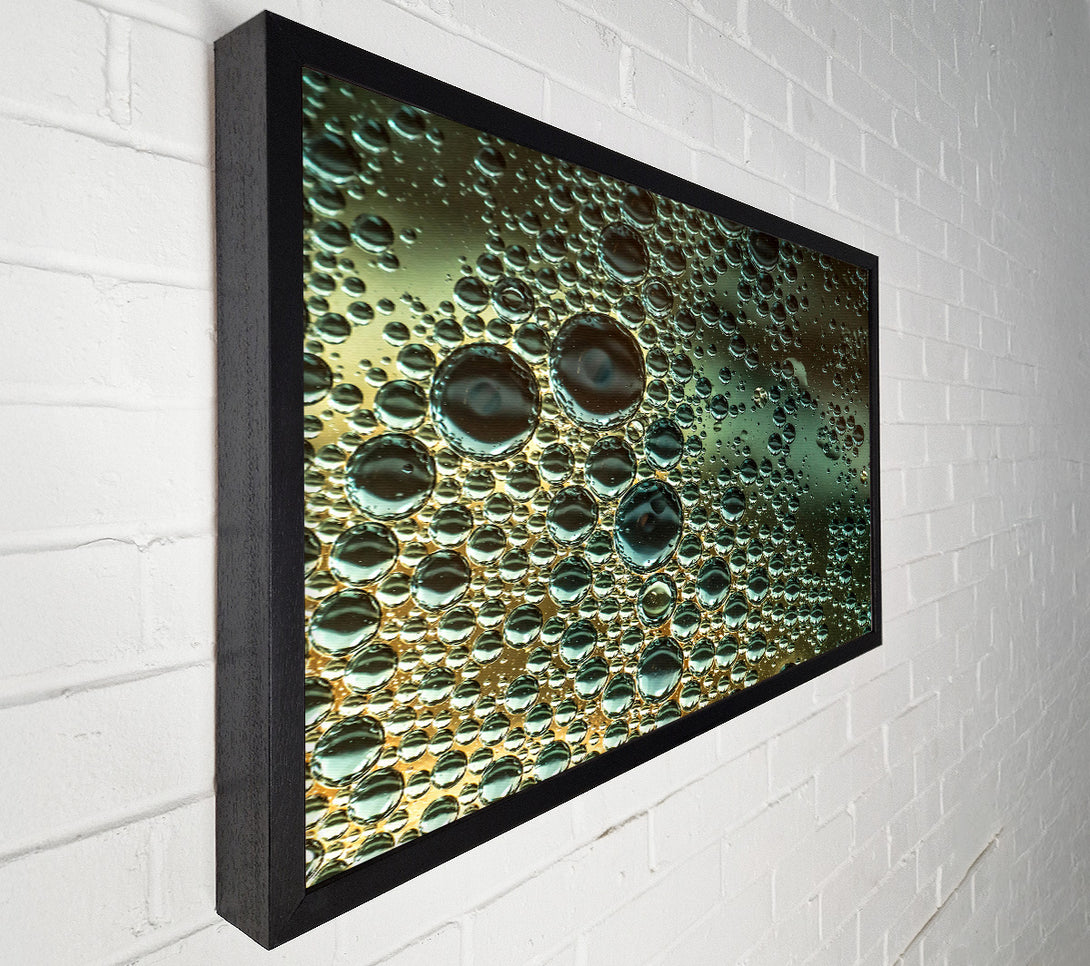  A Canvas Print of Green Bubble Symphony Canvas Wall Art