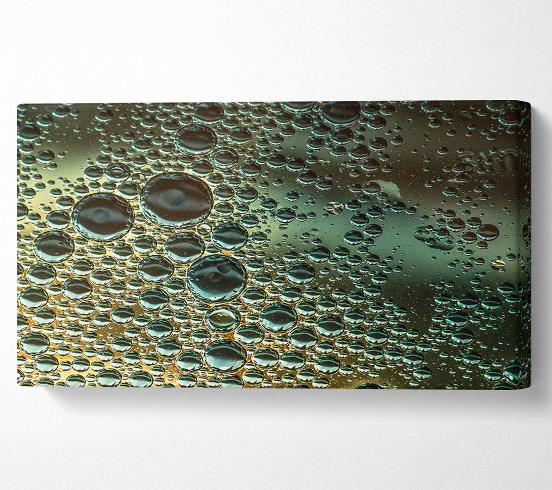  A Canvas Print of Green Bubble Symphony Canvas Wall Art