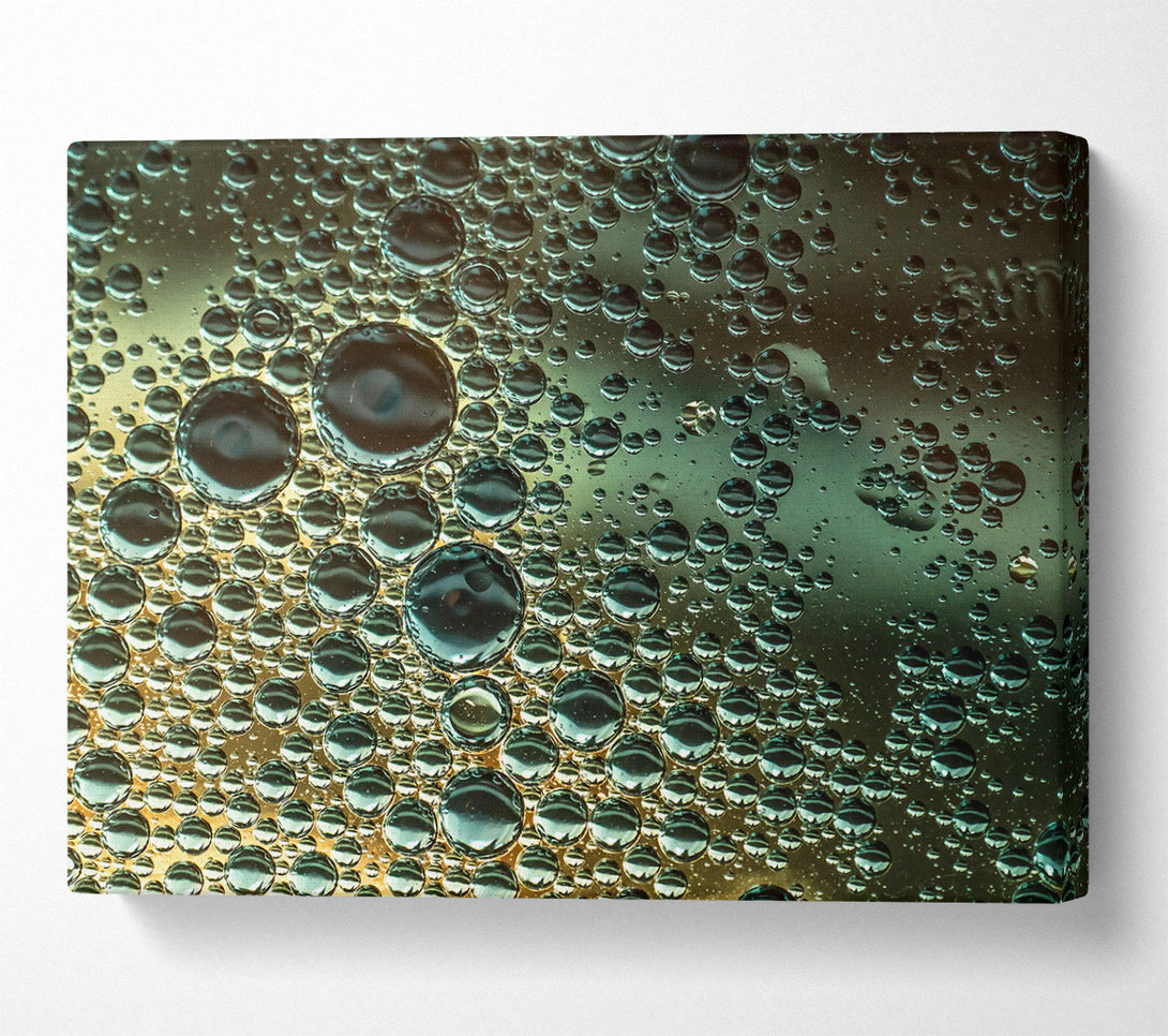  A Canvas Print of Green Bubble Symphony Canvas Wall Art