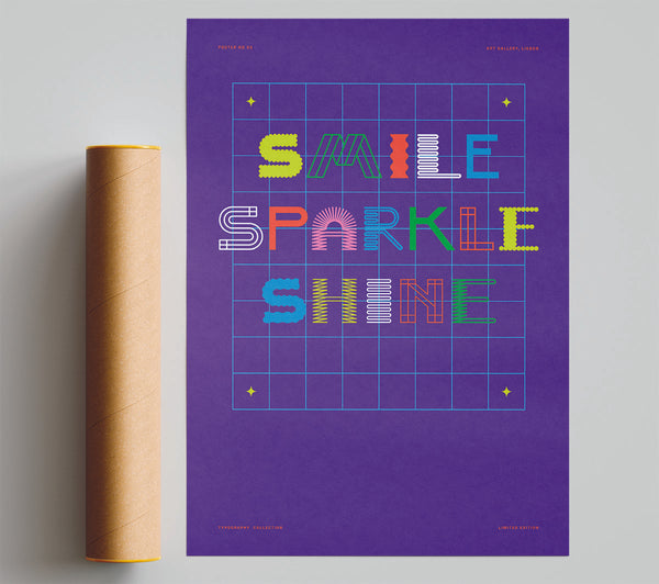 Smile Sparkle Shine Poster