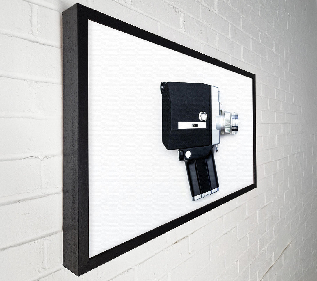  A Canvas Print of Black Vintage Film Camera Canvas Print