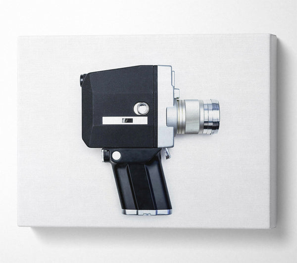  A Canvas Print of Black Vintage Film Camera Canvas Print