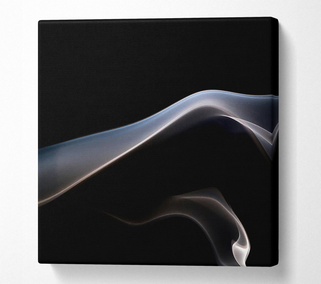  A Canvas Print of Silvery Smoke Wave Canvas Wall Art