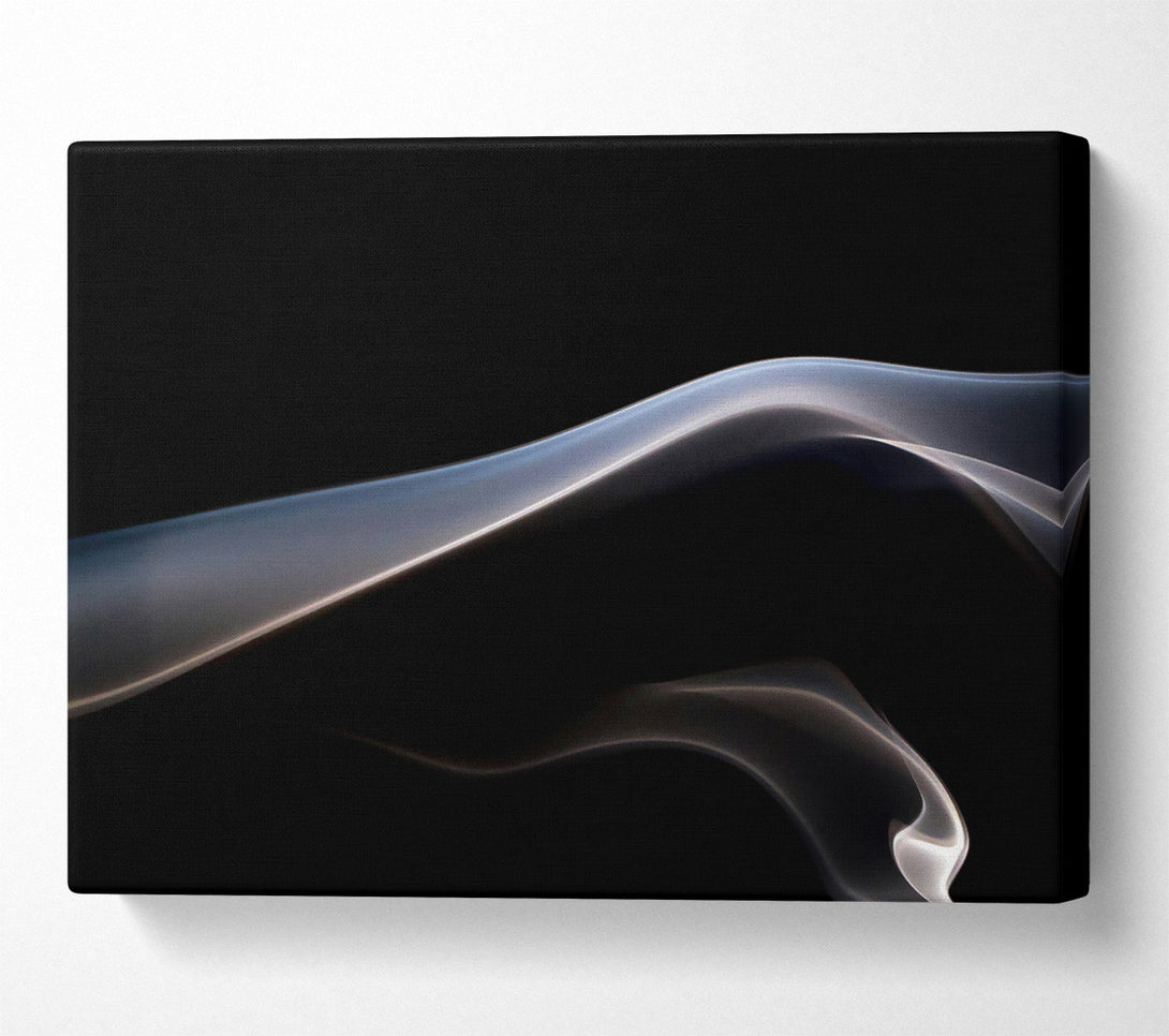 A Canvas Print of Silvery Smoke Wave Canvas Wall Art