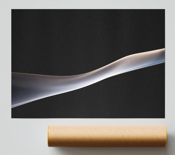 Gray Smoke Stream Print