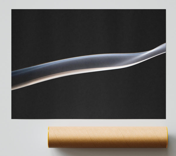 Silver Smoke Flowing Giclee Print