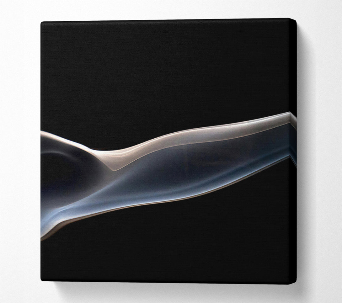  A Canvas Print of Silver Smoke Curve Canvas Art