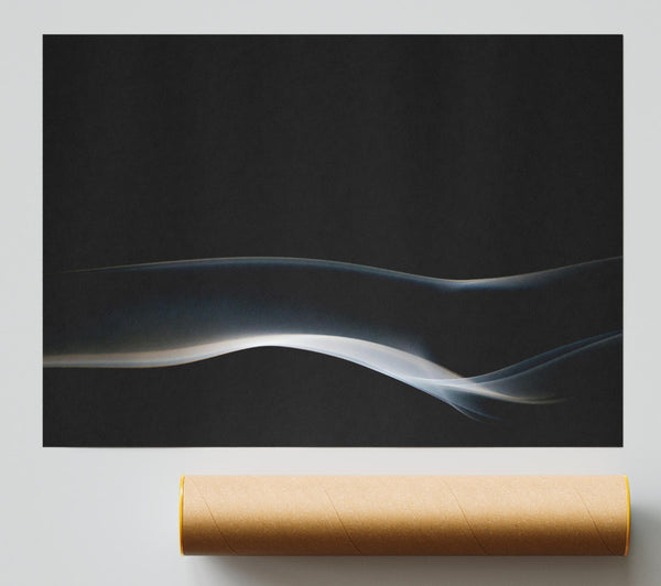 Silver Smoke Wave Giclee Print