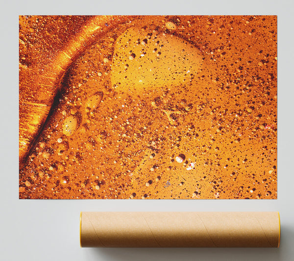 Amber Specks Of Gold Poster