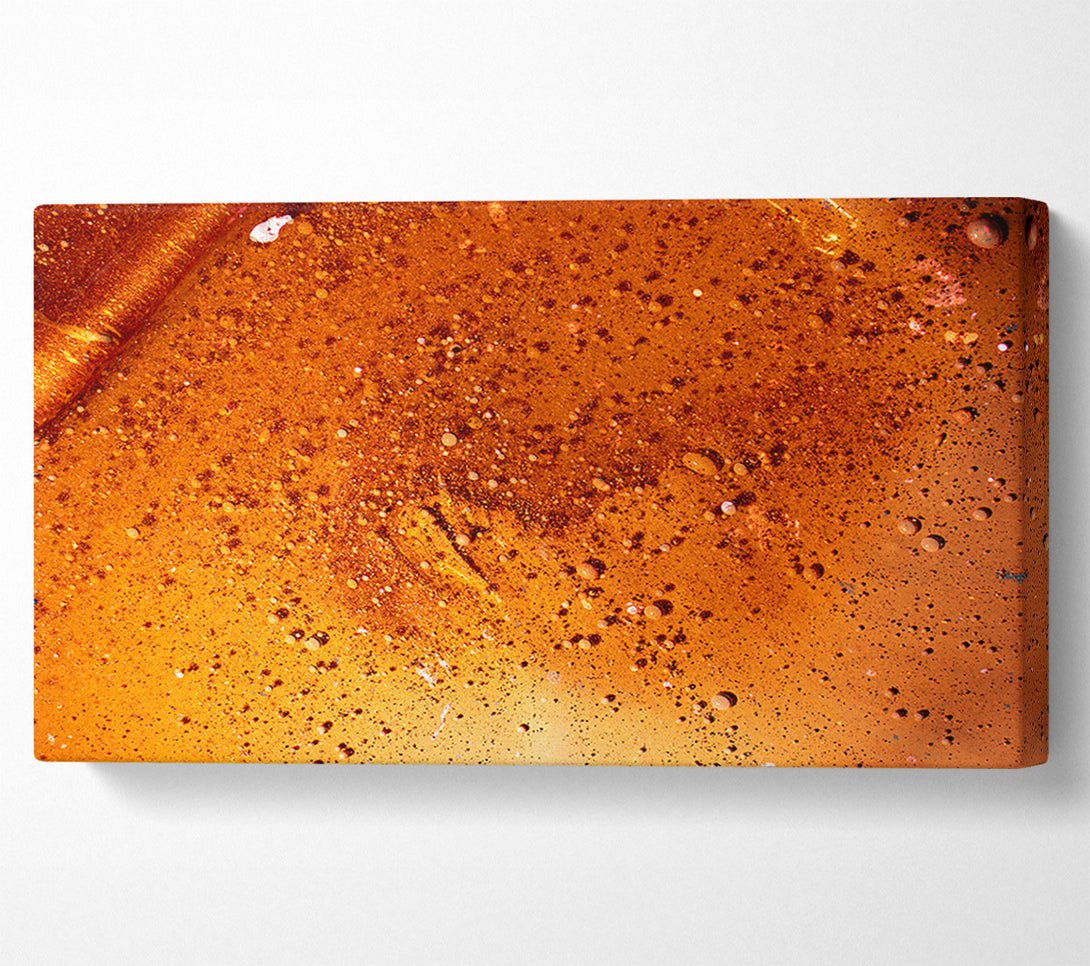  A Canvas Print of Amber Cosmic Dust Canvas Wall Art