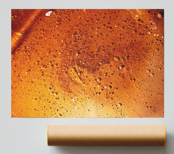 Amber Cosmic Dust Giclee Print