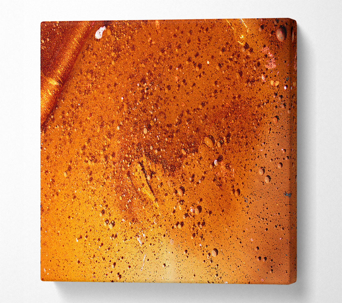 A Canvas Print of Amber Cosmic Dust Canvas Wall Art
