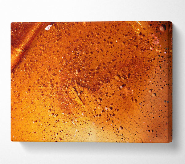  A Canvas Print of Amber Cosmic Dust Canvas Wall Art