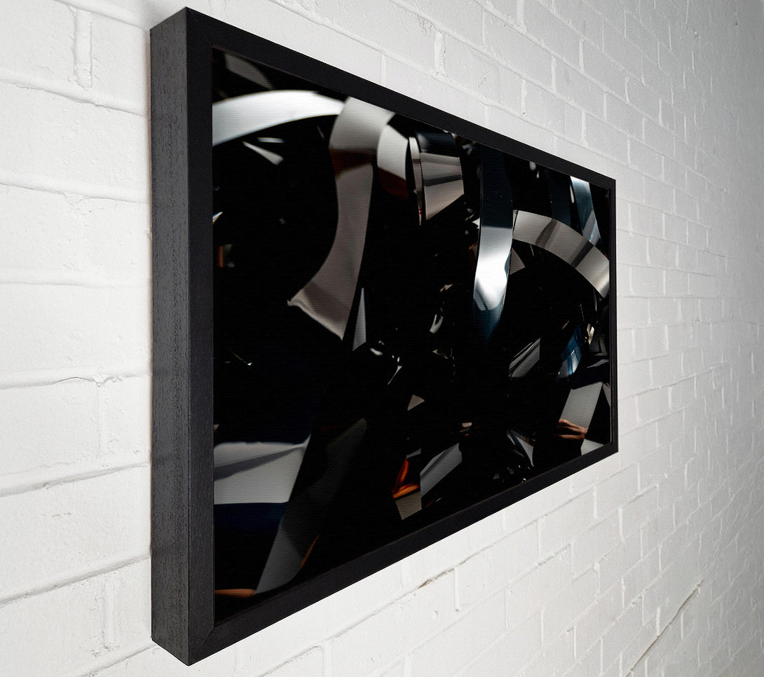  A Canvas Print of Black Metallic Tangled Canvas Art