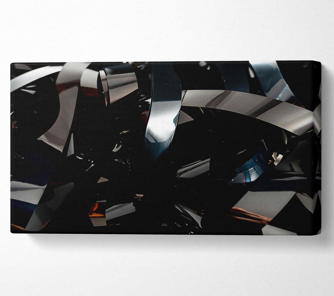  A Canvas Print of Black Metallic Tangled Canvas Art