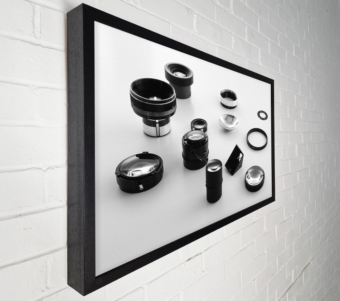  A Canvas Print of Black Lenses And Reflections Canvas Art