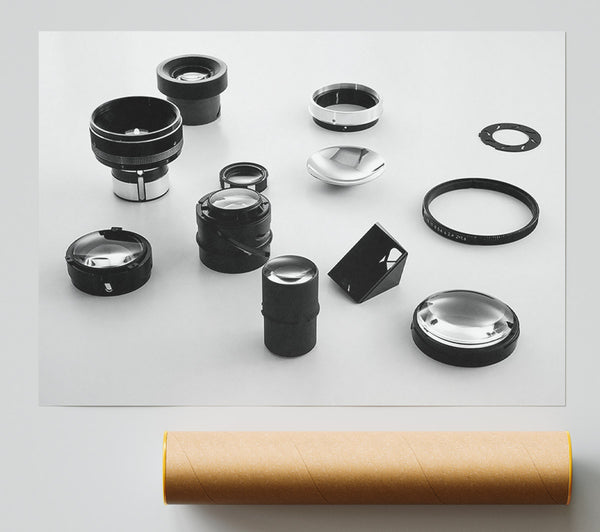Black Lenses And Reflections Poster
