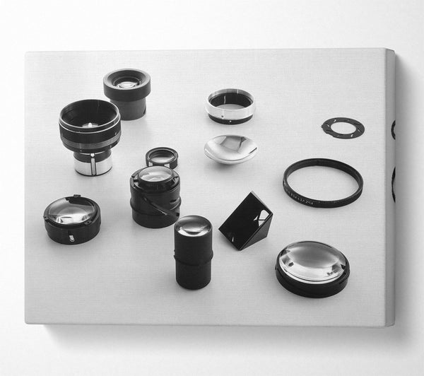  A Canvas Print of Black Lenses And Reflections Canvas Art