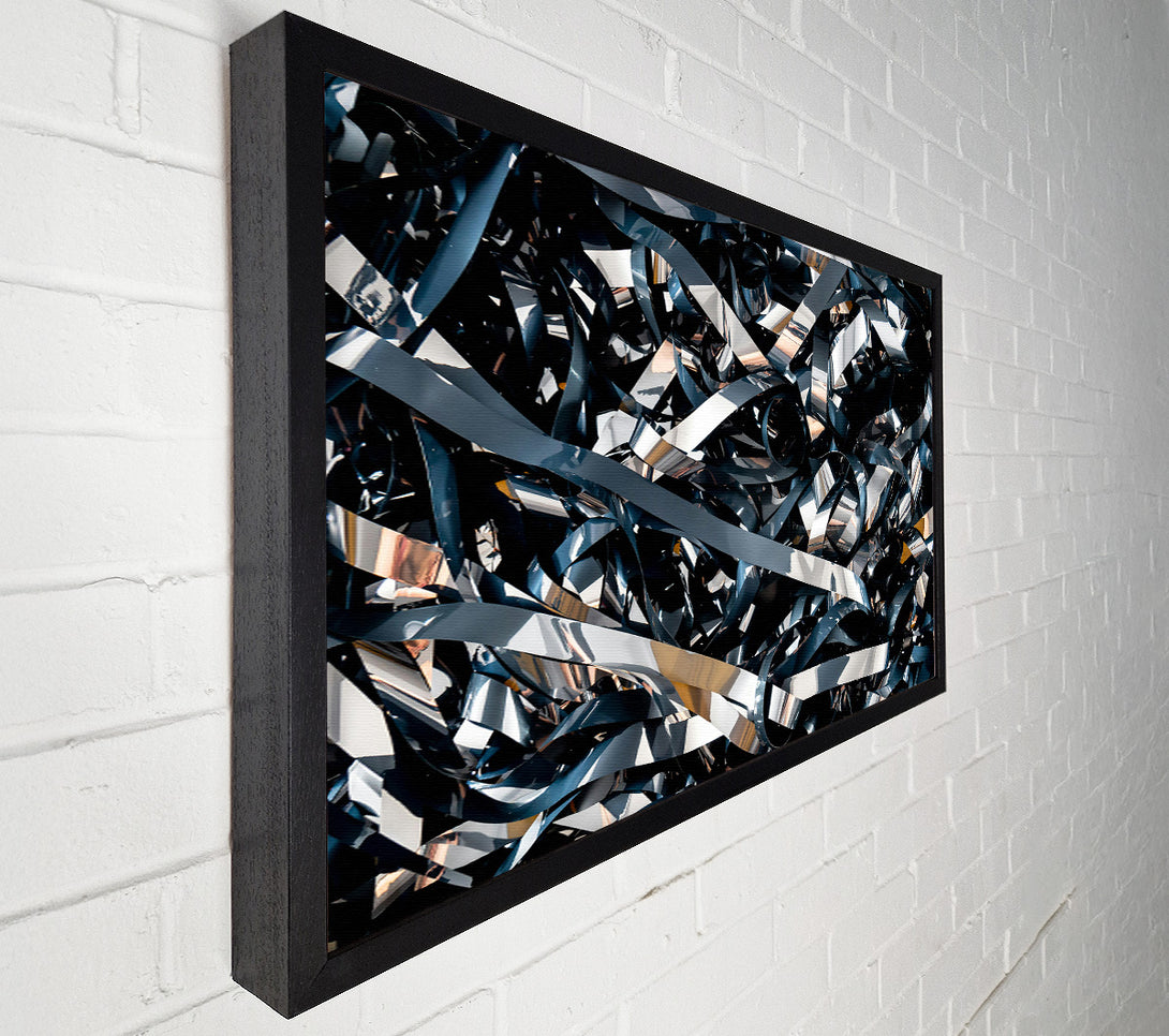  A Canvas Print of Silver And Blue Tapes Canvas Print